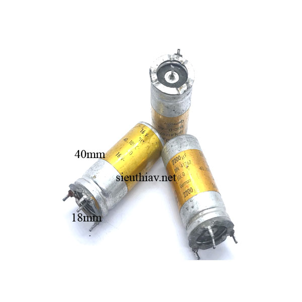 Tụ ROE 2200uF 16V tháo máy (2200uf16v) (RO01)