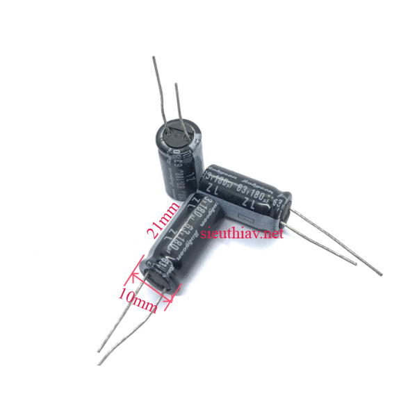 Tụ Rubycon ZL 180uF 63V (180uf63v)(Ru66)