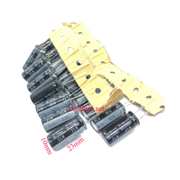 Tụ Rubycon ZLH 2200uF 10V (2200uF10v) (Ru27)