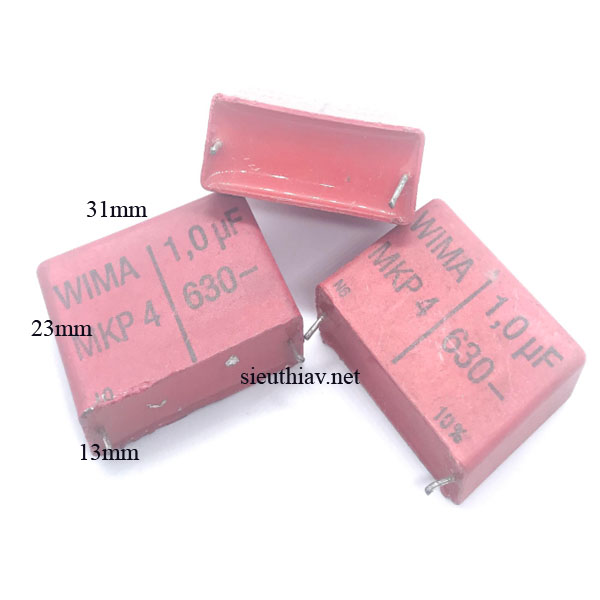 Tụ Wima MKP4 1uF 630V tháo máy (W100) (1uf630v)